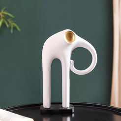 Modern Elephant Decor White
