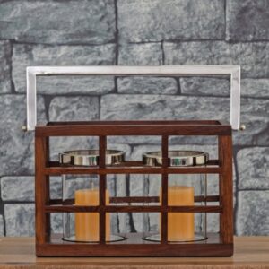 Home & Hearth Wooden Lanterns