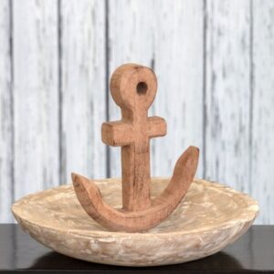 Anchor Bowl Wooden Decor
