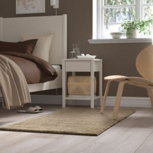Rug, low pile, beige, 80x150 cm (2 ' 7 "x4 ' 11 ")
