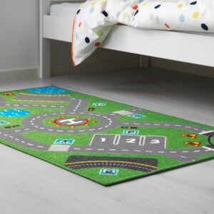 Rug, green, 75x133 cm (29 1/2x52 3/8 ")