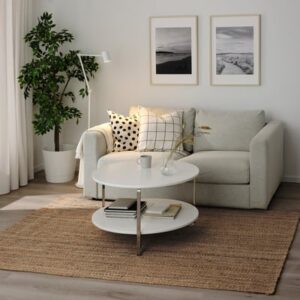 Rug, flatwoven, natural, 120x180 cm (3 ' 11 "x5 ' 11 ")
