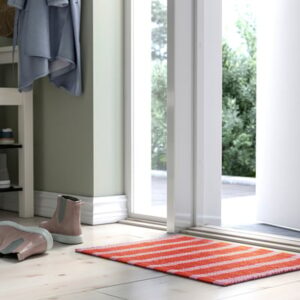 Door mat, pink/orange, 40x60 cm (1 ' 4 "x2 ' 0 ")