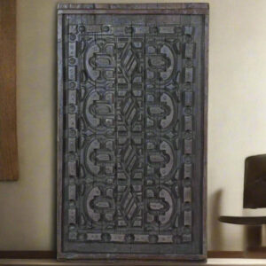 Vintage Geometric Carved Panel